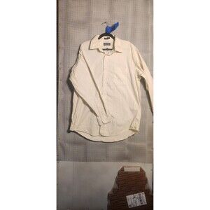 Club Run Executive Mens Button Down Long Sleeve Size L/XL  Ivory